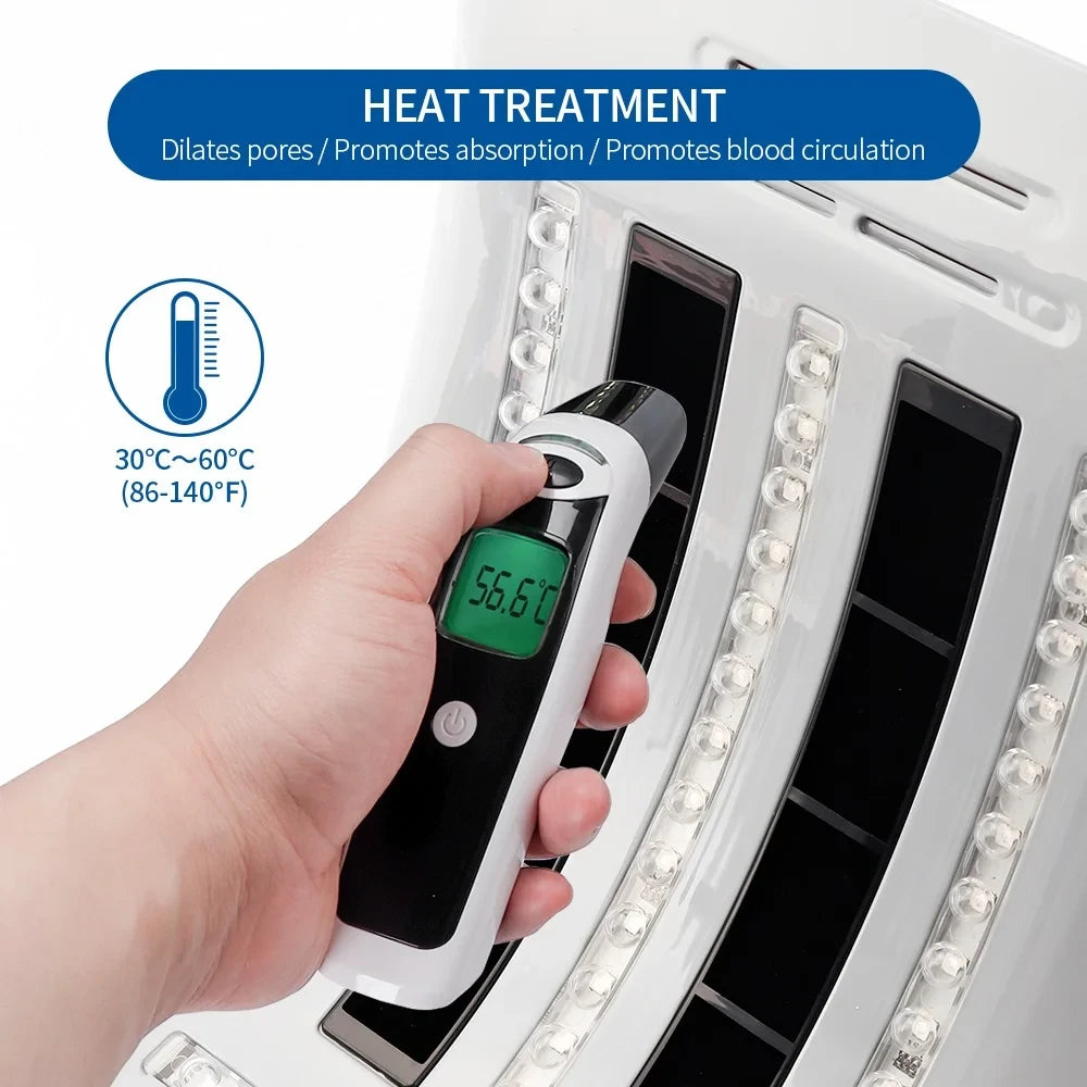 Foldable LED Photon Heating Mask