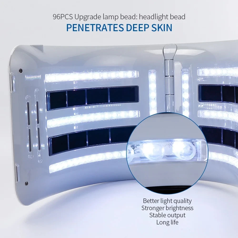Foldable LED Photon Heating Mask