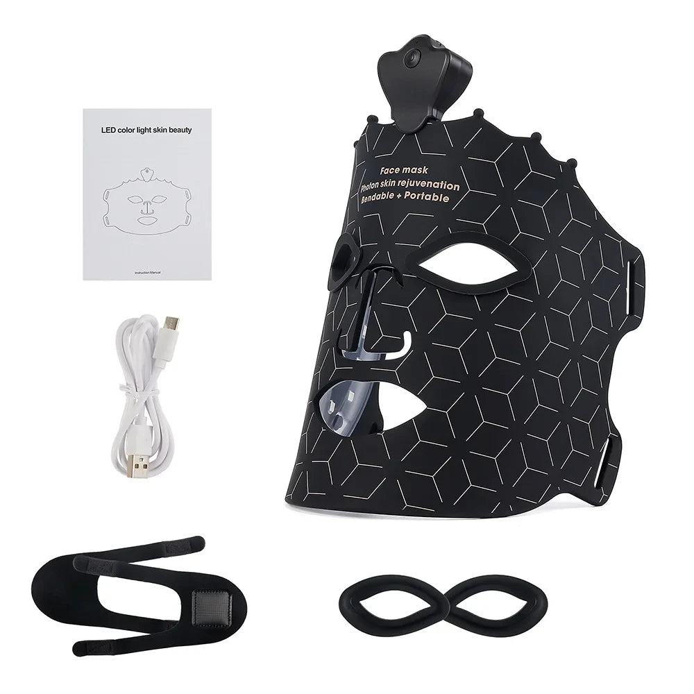 Flexible Silicone LED Light Therapy Mask