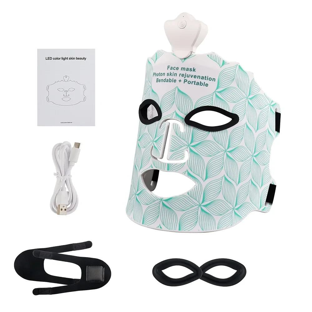 Flexible Silicone LED Light Therapy Mask